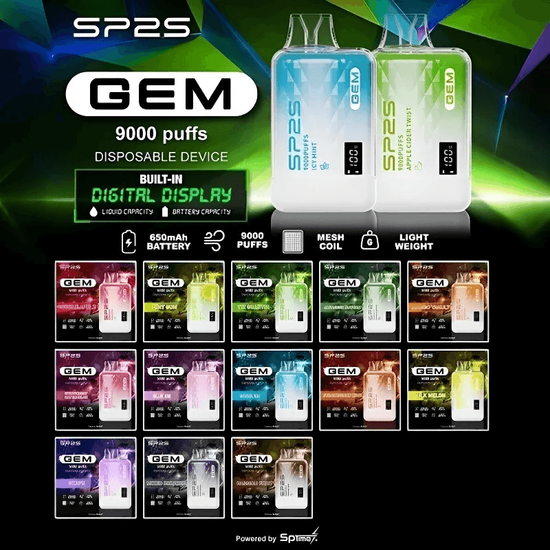 SP2S GEM拋棄式電子煙思博瑞一次性9000口 - 百香果:圖片 2